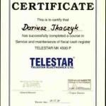 Certyfikat TELESTAR